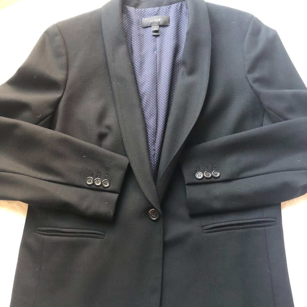 J. Crew Parke Blazer - Black, Size 12